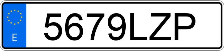 Numer rejestracyjny 5679LZP posiada VOLKSWAGEN GOLF