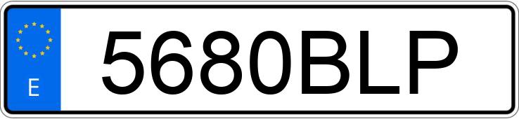 Numer rejestracyjny 5680BLP posiada FORD ESCORT