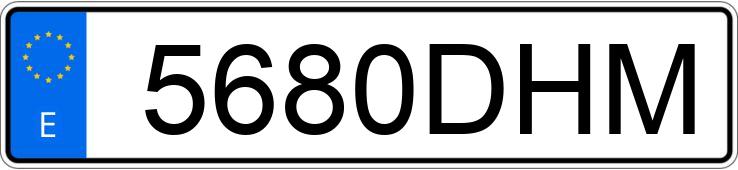 Numer rejestracyjny 5680DHM posiada AUDI A3