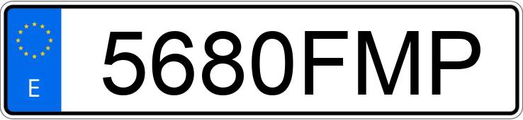 Registreringsnummeret 5680FMP har MAZDA MAZDA5