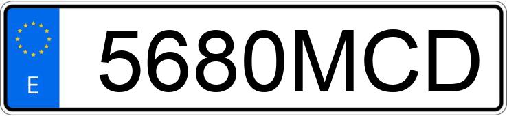 Numer rejestracyjny 5680MCD posiada BMW SERIE 5