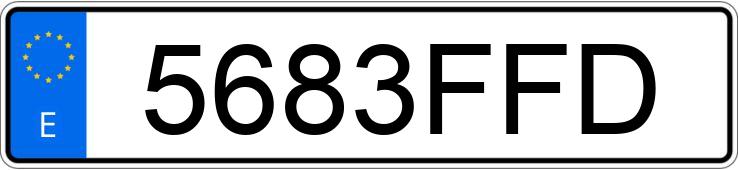 Numer rejestracyjny 5683FFD posiada VOLKSWAGEN CROSSPOLO