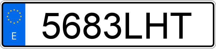 Numer rejestracyjny 5683LHT posiada BMW SERIE 1