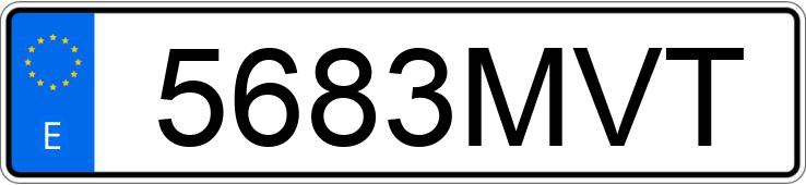 Numer rejestracyjny 5683MVT posiada AUDI Q5