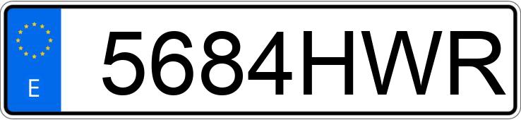 Numer rejestracyjny 5684HWR posiada LAND ROVER RANGE ROVER EVOQUE Numer rejestracyjny 5684HWR posiada LAND ROVER RANGE ROVER EVOQUE