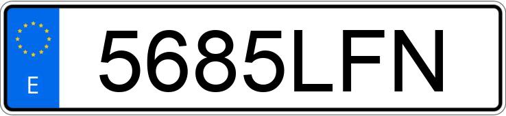Numer rejestracyjny 5685LFN posiada CITROEN BERLINGO