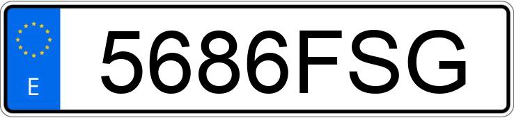 Numer rejestracyjny 5686FSG posiada MERCEDES SLR MCLAREN