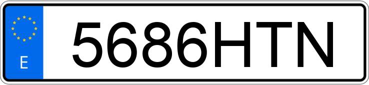 Numer rejestracyjny 5686HTN posiada AUDI S4
