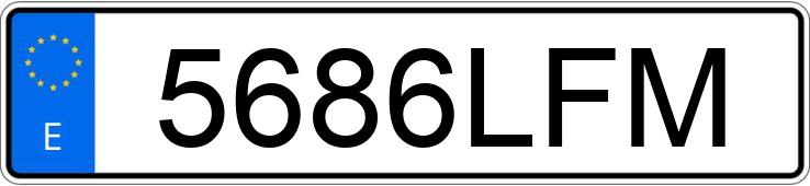 Numer rejestracyjny 5686LFM posiada VOLKSWAGEN T-ROC