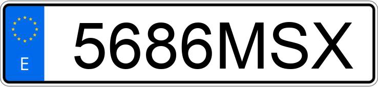 Numer rejestracyjny 5686MSX posiada LAND ROVER RANGE ROVER SPORT