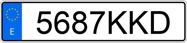 Numer rejestracyjny 5687KKD posiada BMW SERIE 5