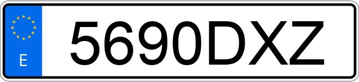 Numer rejestracyjny 5690DXZ posiada FORD FUSION