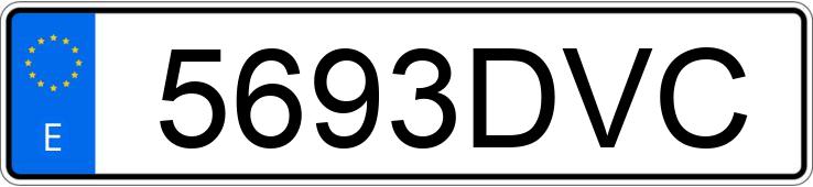 Numer rejestracyjny 5693DVC posiada BMW SERIE 3