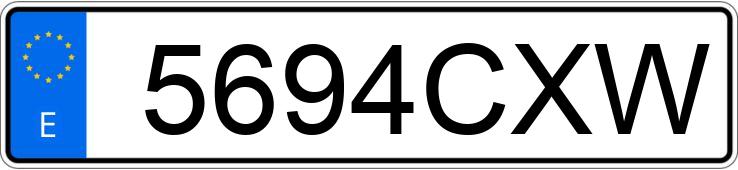 Numer rejestracyjny 5694CXW posiada BMW SERIE 5