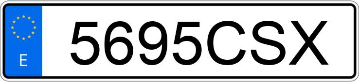 Numer rejestracyjny 5695CSX posiada CITROEN XSARA