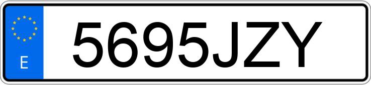 Numer rejestracyjny 5695JZY posiada DACIA SANDERO