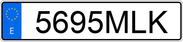 Numer rejestracyjny 5695MLK posiada SKODA SCALA