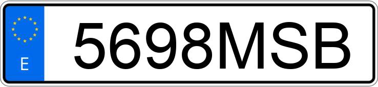 Numer rejestracyjny 5698MSB posiada SEAT ARONA