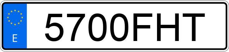 Numer rejestracyjny 5700FHT posiada VOLKSWAGEN PASSAT