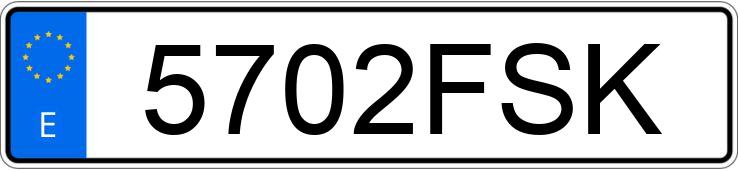 Numer rejestracyjny 5702FSK posiada VOLKSWAGEN CADDY