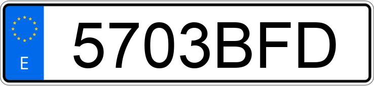 Numer rejestracyjny 5703BFD posiada VOLVO S80