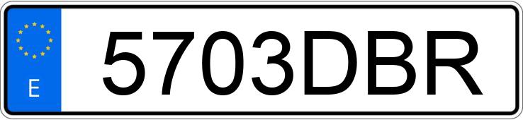 Numer rejestracyjny 5703DBR posiada AUDI A2