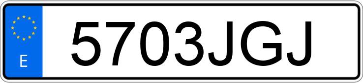 Numer rejestracyjny 5703JGJ posiada AUDI A3 SPORTBACK