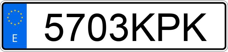 Numer rejestracyjny 5703KPK posiada CITROEN BERLINGO Numer rejestracyjny 5703KPK posiada CITROEN BERLINGO