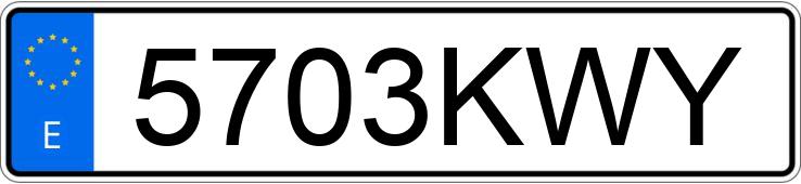 Numer rejestracyjny 5703KWY posiada MAZDA CX-3 Numer rejestracyjny 5703KWY posiada MAZDA CX-3