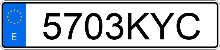 Numer rejestracyjny 5703KYC posiada FORD MONDEO