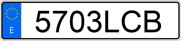 Numer rejestracyjny 5703LCB posiada SEAT IBIZA Numer rejestracyjny 5703LCB posiada SEAT IBIZA