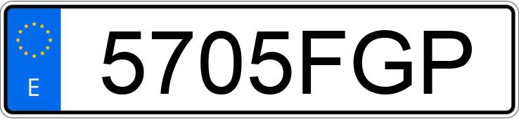 Il numero di registrazione 5705FGP ha RENAULT KANGOO