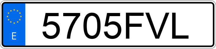 Numer rejestracyjny 5705FVL posiada FIAT DUCATO