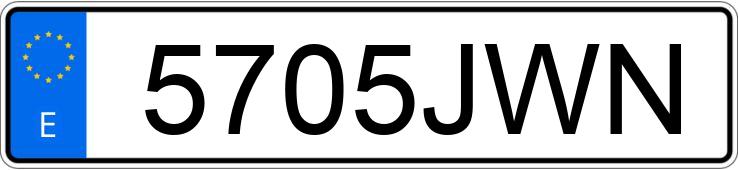 El número de registro 5705JWN tiene DACIA SANDERO