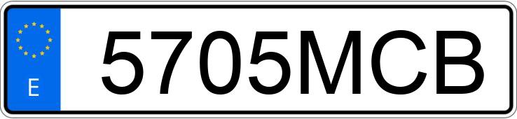 Numer rejestracyjny 5705MCB posiada SUZUKI SWACE GLX 1.8 HYBRID