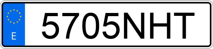 Numer rejestracyjny 5705NHT posiada OPEL CORSA