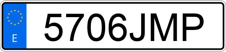 Numer rejestracyjny 5706JMP posiada RENAULT TRAFIC