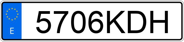 Numer rejestracyjny 5706KDH posiada BMW SERIE 7