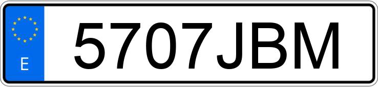 Numer rejestracyjny 5707JBM posiada SEAT LEON