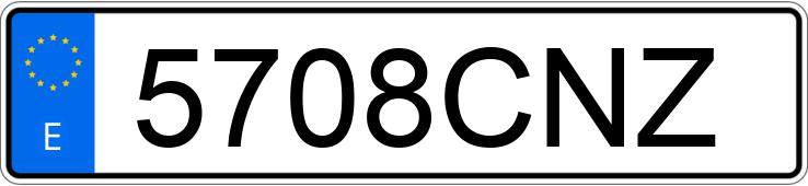 Numer rejestracyjny 5708CNZ posiada PEUGEOT 307 Numer rejestracyjny 5708CNZ posiada PEUGEOT 307