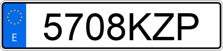 Numer rejestracyjny 5708KZP posiada MERCEDES VITO Numer rejestracyjny 5708KZP posiada MERCEDES VITO