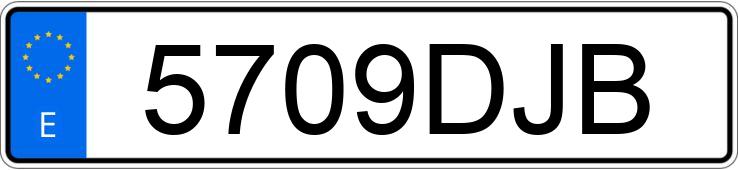 Numer rejestracyjny 5709DJB posiada AUDI A6