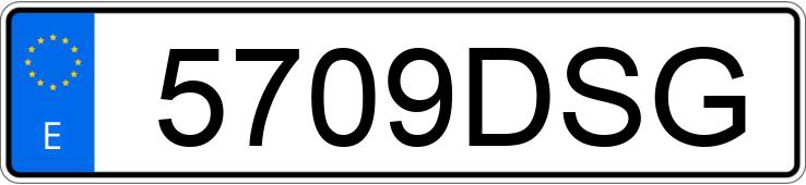 Numer rejestracyjny 5709DSG posiada MERCEDES E (211)