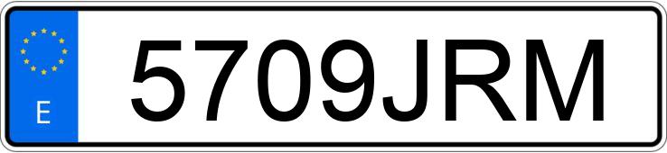 Numer rejestracyjny 5709JRM posiada FORD ECOSPORT