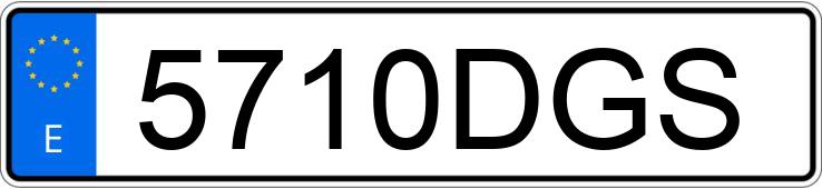 Numer rejestracyjny 5710DGS posiada FIAT PUNTO