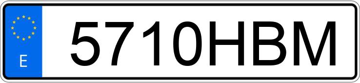 Numer rejestracyjny 5710HBM posiada MITSUBISHI ASX