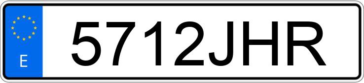 Numer rejestracyjny 5712JHR posiada SEAT IBIZA