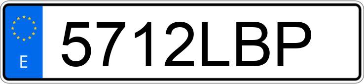 Numer rejestracyjny 5712LBP posiada JAGUAR E PACE