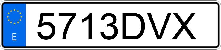 Numer rejestracyjny 5713DVX posiada SEAT IBIZA Numer rejestracyjny 5713DVX posiada SEAT IBIZA