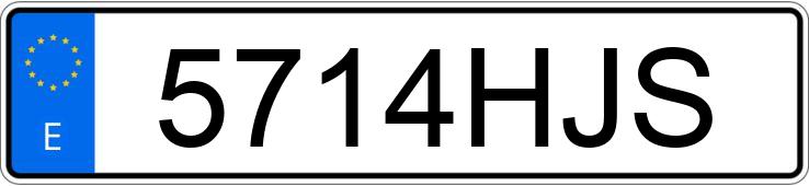 Numer rejestracyjny 5714HJS posiada VOLKSWAGEN TIGUAN